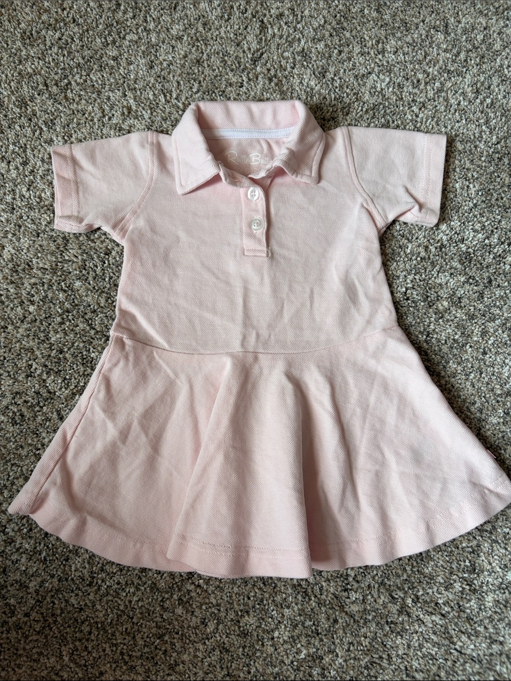 Ruffle Butts Light Pink Polo Dress